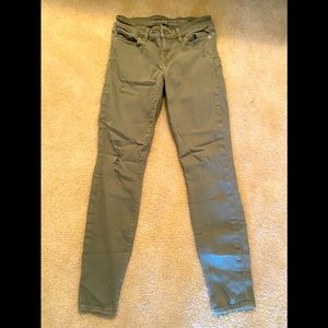 Gap Skinny Jeans-Olive-Size 0/25 (short).